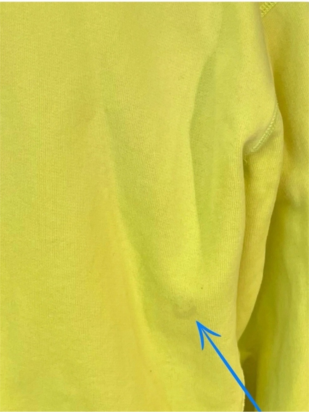 Polo Ralph Lauren Neon Yellow Fleece Sweatshirt Women’s L Pony Logo Preppy - Picture 10 of 12